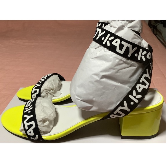 Katy Perry Collections Shoes - Katy Perry Izzy Sandals, Black & Yellow SZ 9 NIB Gorgeous!